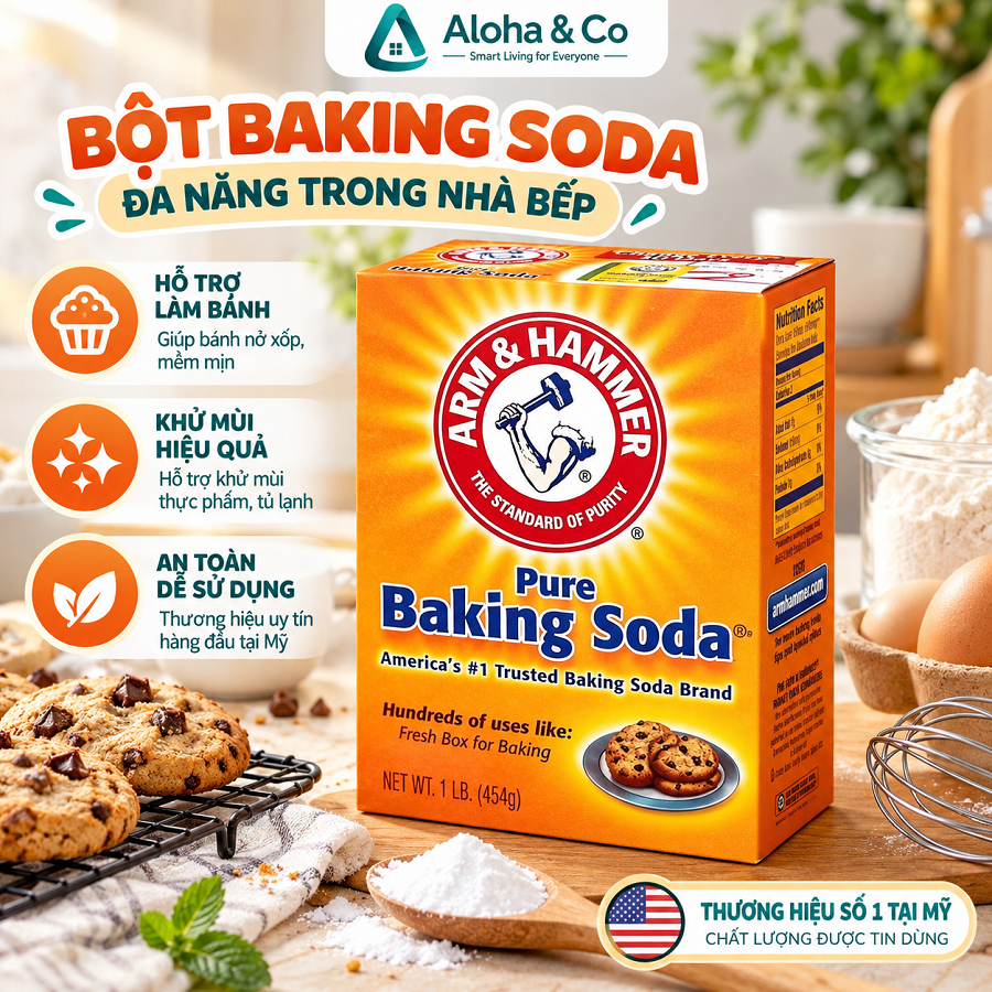 Bột Backing Soda hộp 454g