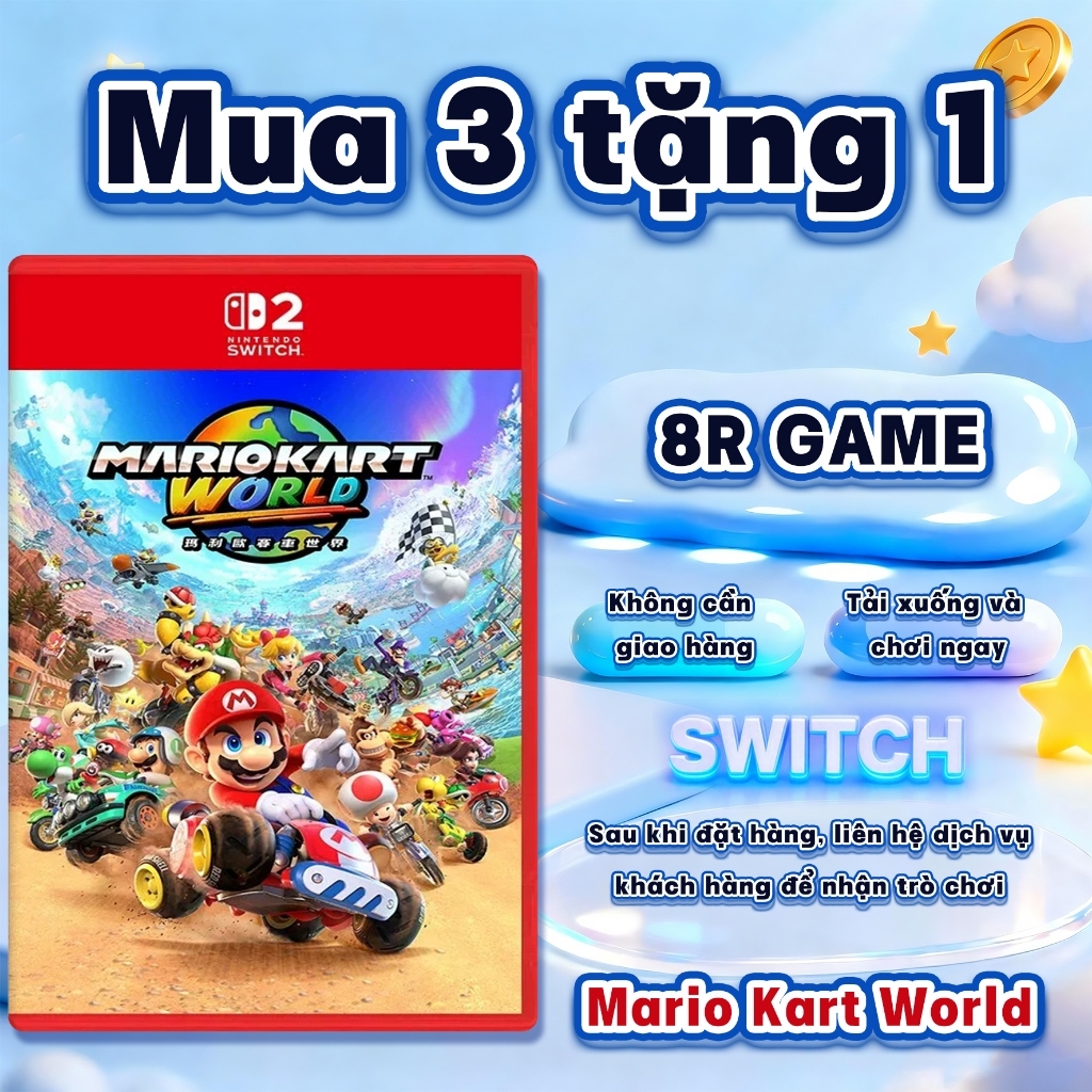 Mario Kart World Nintendo Switch – Mua 3 Tặng 1