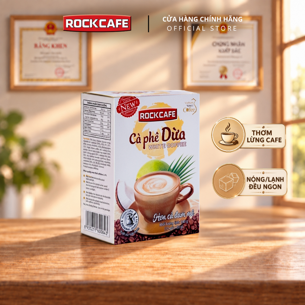 RockCafe - Cà phê Dừa White Coffee