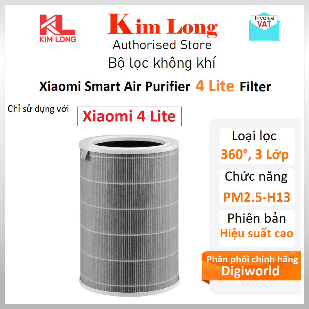 Xiaomi 4 Lite - Lõi lọc không khí Xiaomi Smart Air Purifier 4 Lite FILTER (BỘ LỌC) - Hàng chính hãng