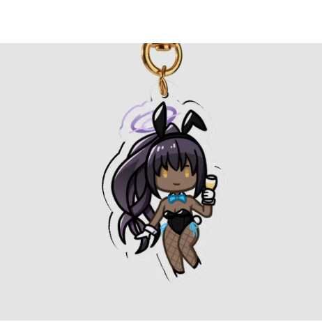 Bunny Karin Blue Archive Clear Acrylic Keychains