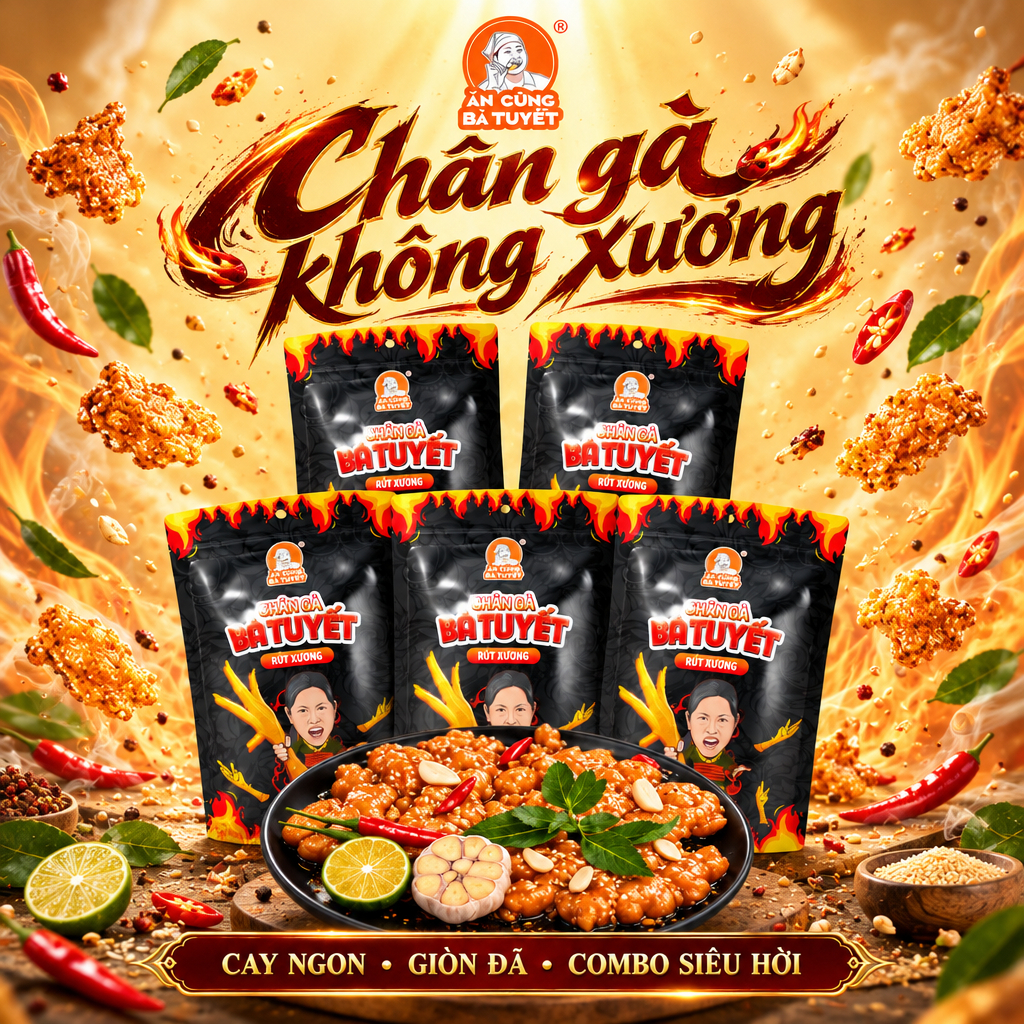 Chân Gà Không Xương - ĂN CÙNG BÀ TUYẾT M11