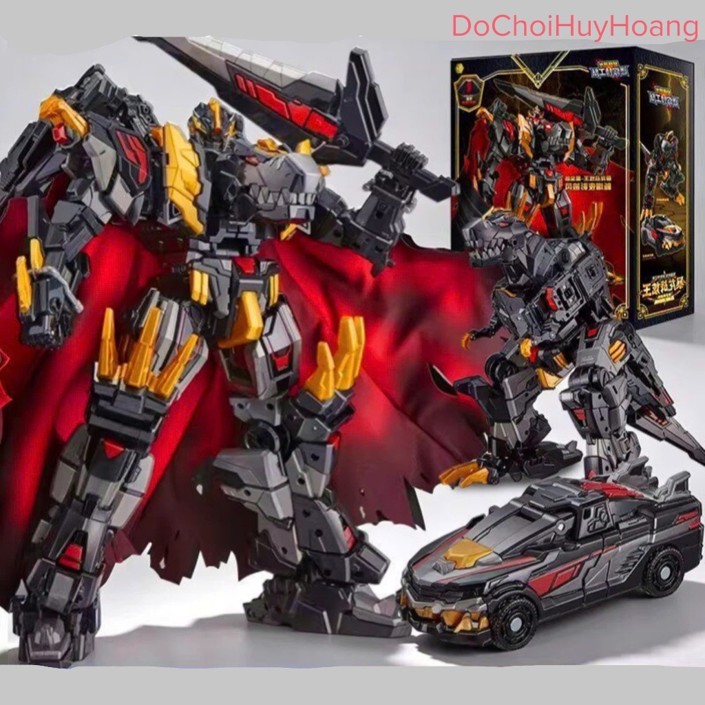 Lực lượng nhí 7 robot Rex Kaiser màu đen to biệt đội siêu nhân nhí 7 32cm