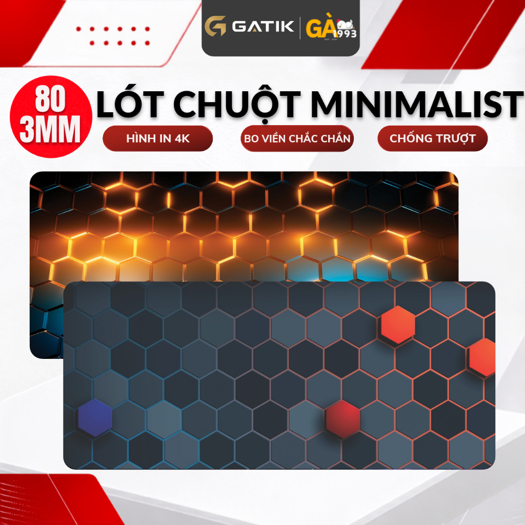 Lót chuột dày 3mm, lót chuột cỡ lớn 80x30cm Deskmat hoa văn,phong cảnh,vũ trụ…