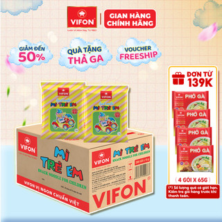 Thùng 200 gói snack mì trẻ em vifon 15g giòn tan vị ngon tuổi thơ