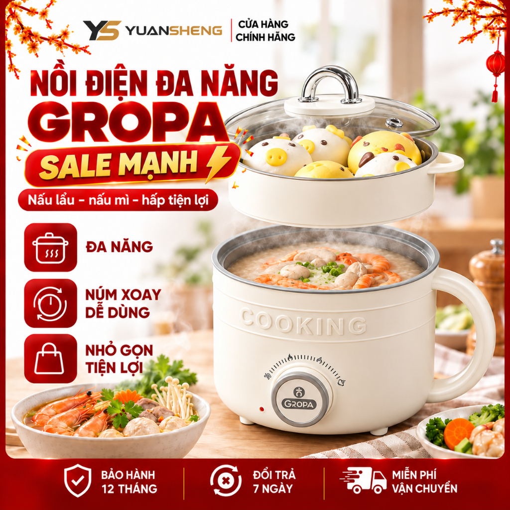 Nồi Điện MIni Gropa 2L