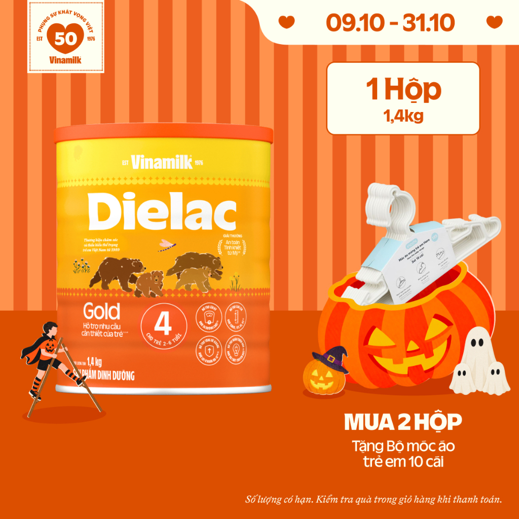 Sữa bột Vinamilk Dielac Gold 4 HT 1400g
