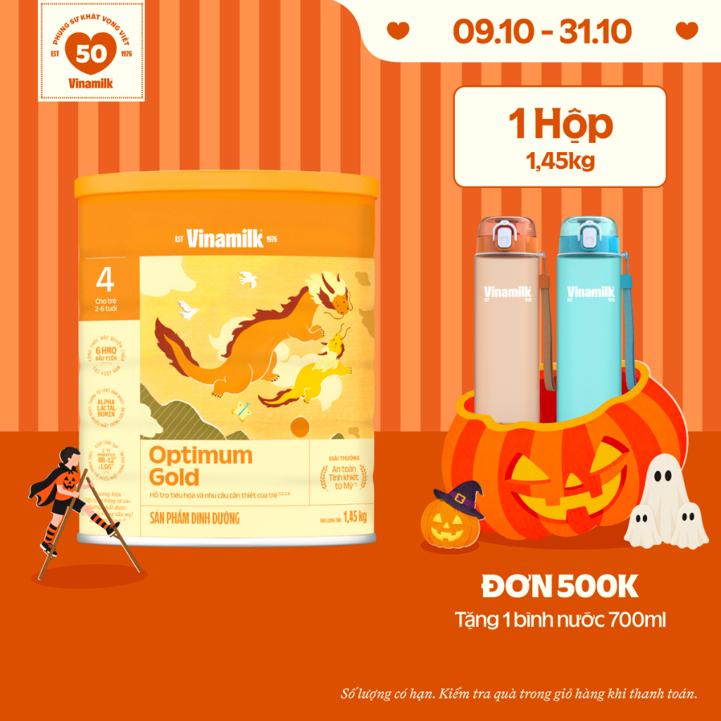 Sữa bột Optimum Gold 4 - Hộp thiếc 1450g