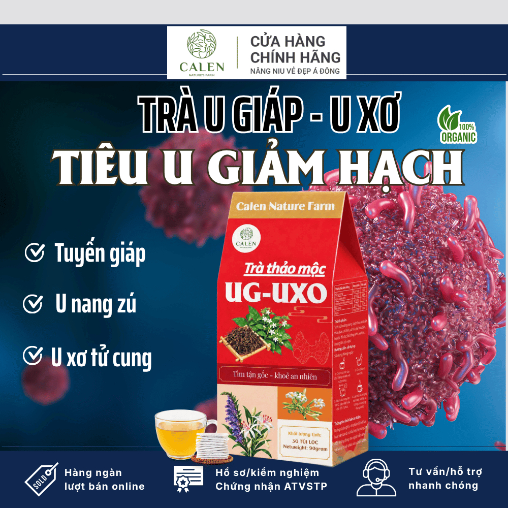 Trà tiêu u giảm hạch Trinh Nữ Hoàng Cung - Calen, tiêu u,giảm sưng cổ bướu cổ…