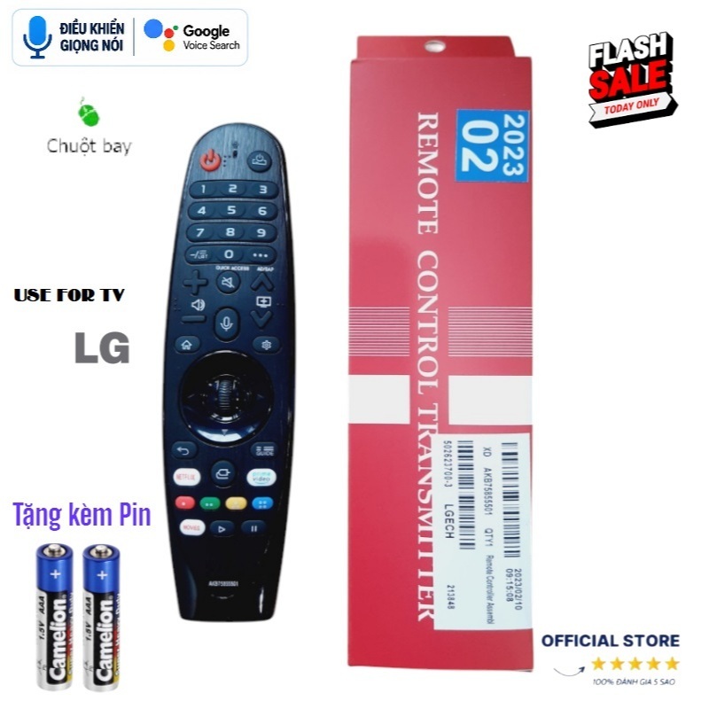 Điều khiển thay thế tương thích cho tv LG giọng nói chuột bay 2020 MR20GA…