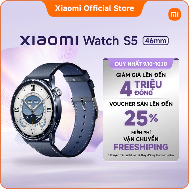 Đồng hồ thông minh Xiaomi Watch S5 | Mặt kính sapphire AMOLED 1.48″ | Công nghệ GNSS | Đàm thoại qua bluetooth