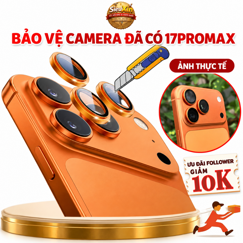 Kính cường lực bảo vệ lens camera iphone 2 tầng KTMStore,12 promax 13Promax 14Promax/15Promax 16Promax 17 18Promax Air
