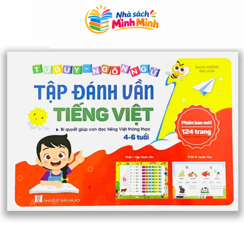 Sách - Tập Đánh Vần Tiếng Việt - Phiên bản mới - 124 trang (1 cuốn)
