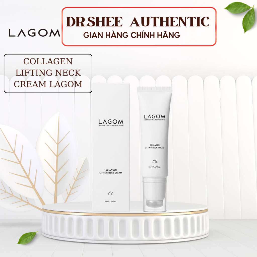 Kem Dưỡng Cổ Lagom Collagen Lifting Neck Cream 50ml kem chống nhăn da cổ, kem chống lão hóa da cổ La