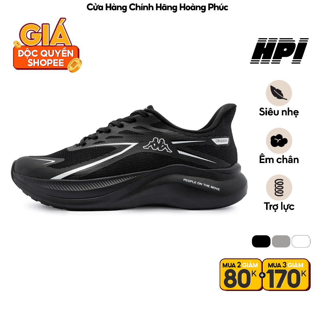 Giày Thể Thao Nam Nữ Kappa Chạy Bộ Đi Bộ Đế EVA Nhẹ Êm Chân Built For Speed 37288MW