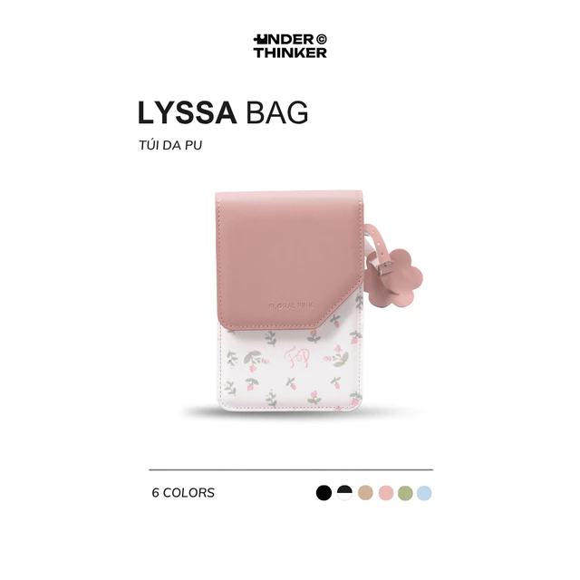 Túi Đeo Vai LYSSA Chất Da PU Trượt Nước Thời Trang Nữ Unisex Đi Chơi Du Lịch | UNDERTHINKER
