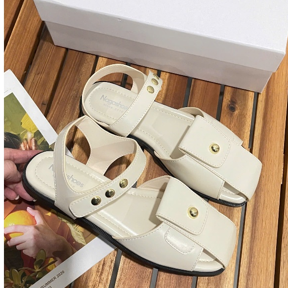 SANDAL NAGASHOES MŨI RỌ VIỀN NÚT NAS255