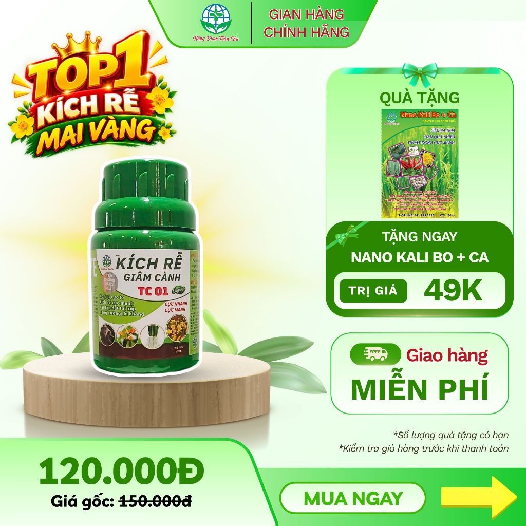 Kích rễ, giâm cành tc01 - chuyên dùng cho mai vàng, cây cảnh, bonsai, rau màu…