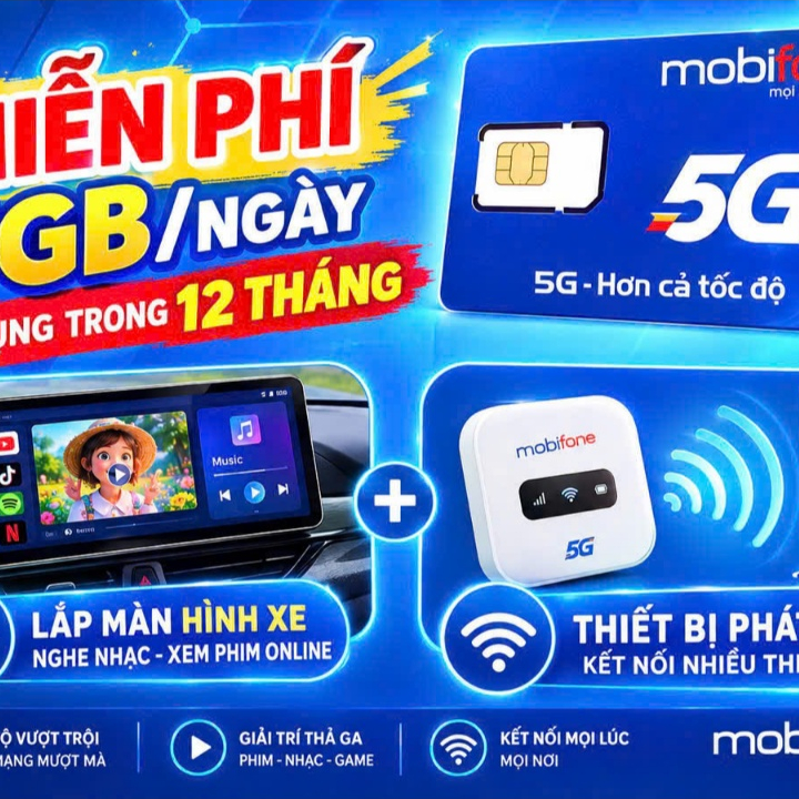SIM MOBIFONE DATA 5GB/NGÀY – SỬ DỤNG 12 THÁNG | SIM DATA 5G