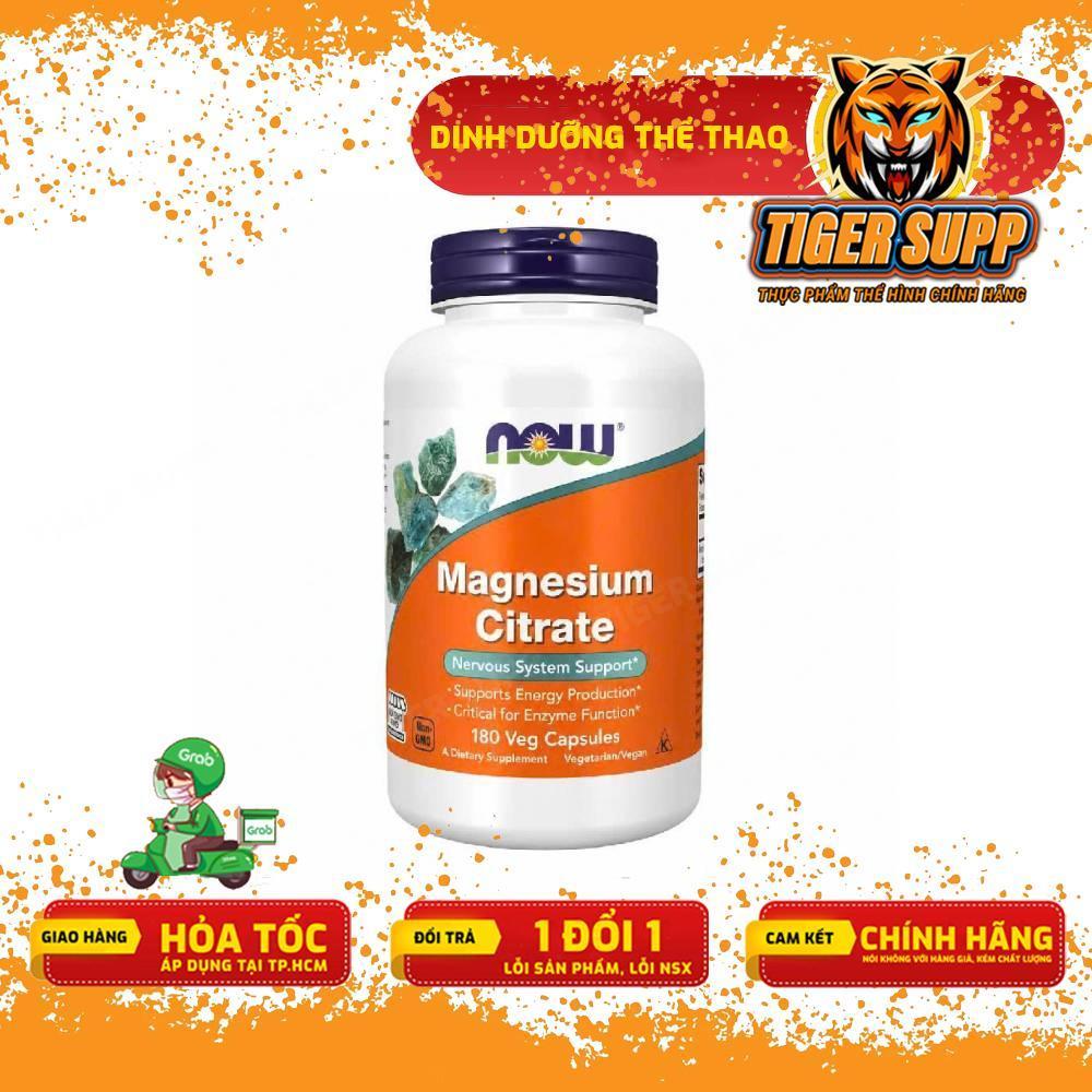 Viên Bổ Sung Sức Khỏe Magie Now Magnesium Citrate 400mg Thuần Chay