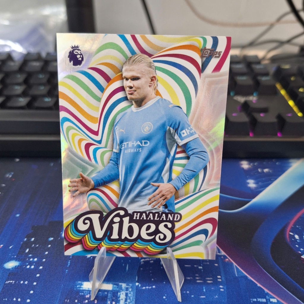 VIBES Erling Haaland Man City, Thẻ cầu thủ bóng đá EPL 2027 Mùa giải mới nhất, Chính hãng