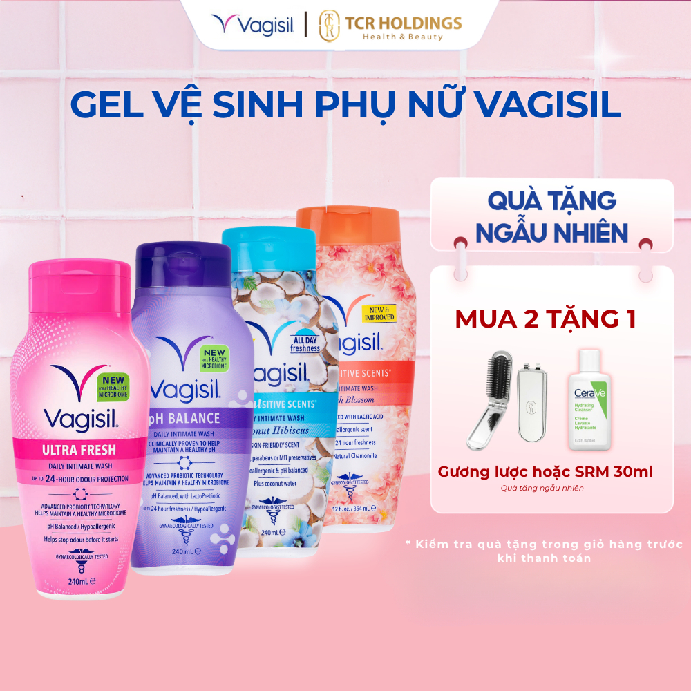 Gel Vệ Sinh Phụ Nữ Vagisil – Dịu Nhẹ, Cân Bằng pH, Kiểm Soát Mùi, Hương Nước…