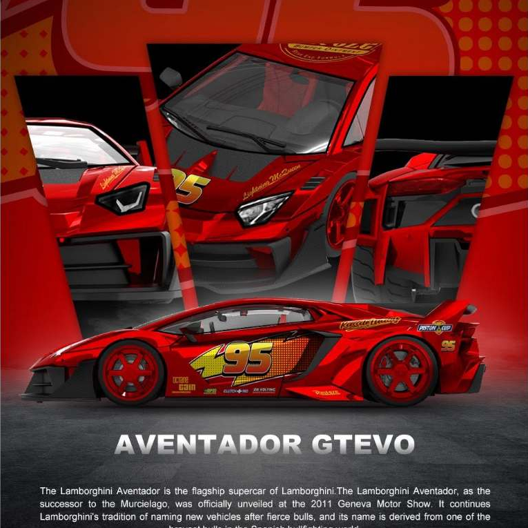 Mô hình ô tô Lamborghini Aventador GT EVO 1:64 CC