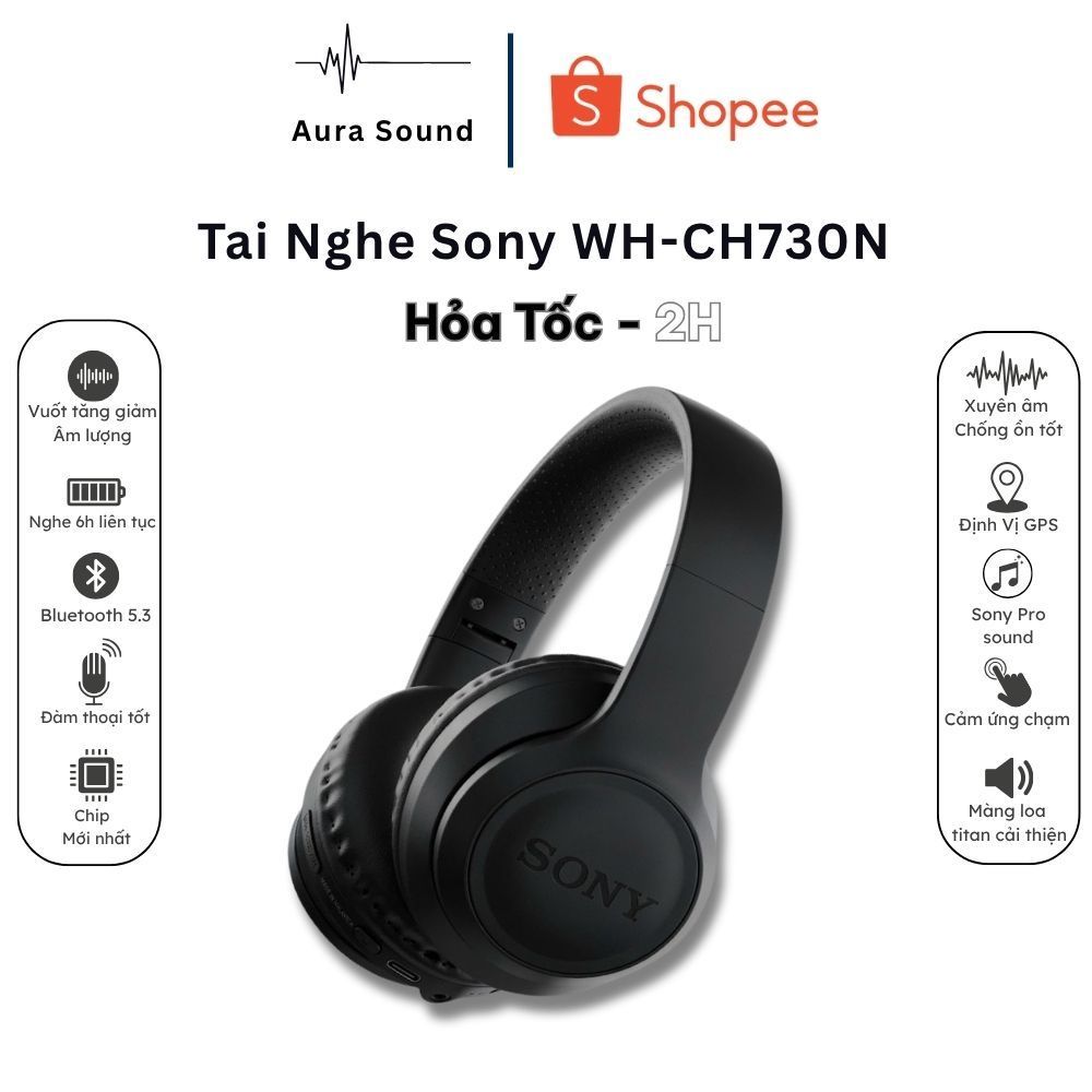 Tai Nghe Bluetooth Sony WH-CH730N - Chống Ồn Chủ Động ANC, Pin 35 Giờ, Thiết…