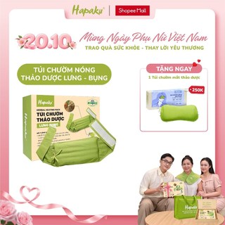 Túi chườm thảo dược hapaku chườm nóng giảm đau lưng hông làm nóng bằng lò vi sóng