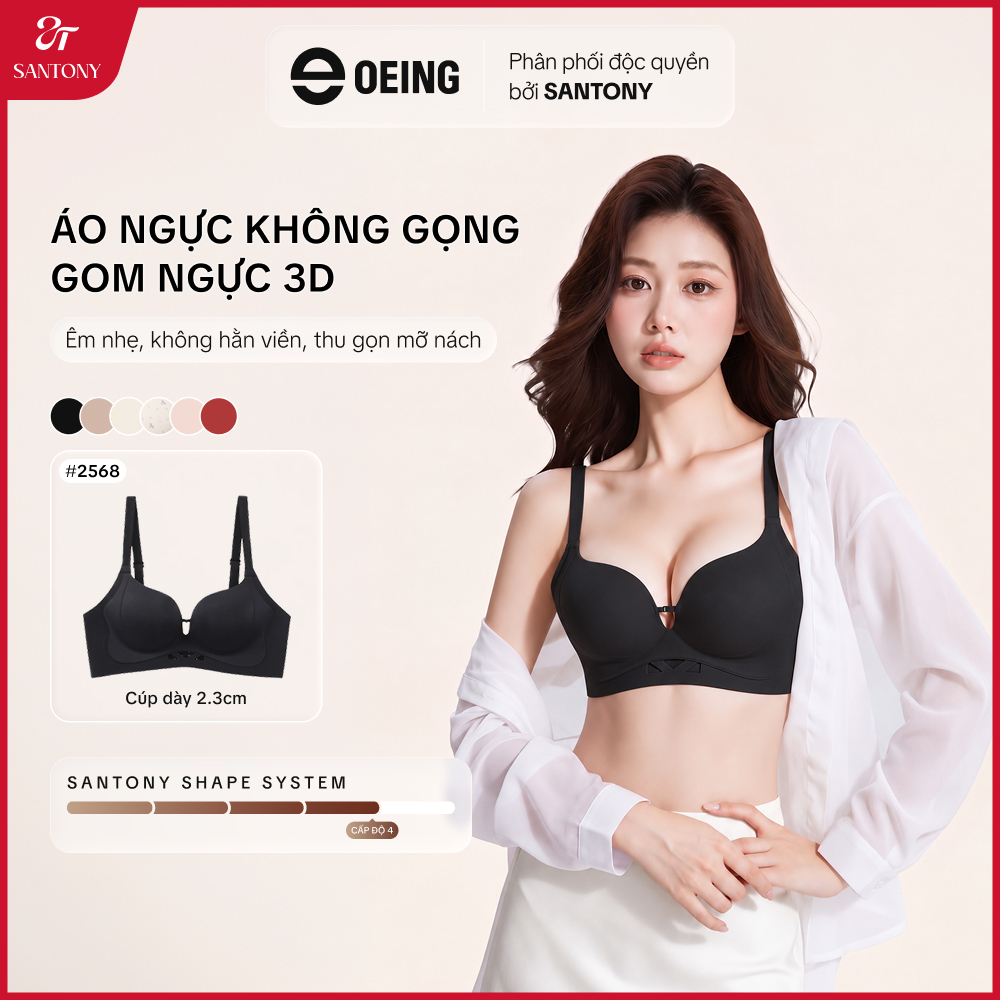 Áo Ngực Không Gọng Gom Ngực 3D, Không Hằn Viền, Thu Gọn Mỡ Nách, Áo Lót Nữ…
