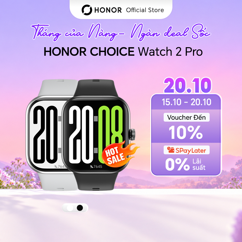 Đồng Hồ Thông Minh HONOR Choice Watch 2 Pro | Màn Hình AMOLED 1.97'' | Pin Đến 14 Ngày | Theo Dõi Sức Khỏe | BH 12 Tháng