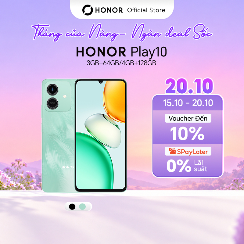 Điện thoại Honor Play 10 4GB+128GB/3GB+64GB | Pin 5000mAh | Màn hình 6.74" | Bảo hành 18 Tháng