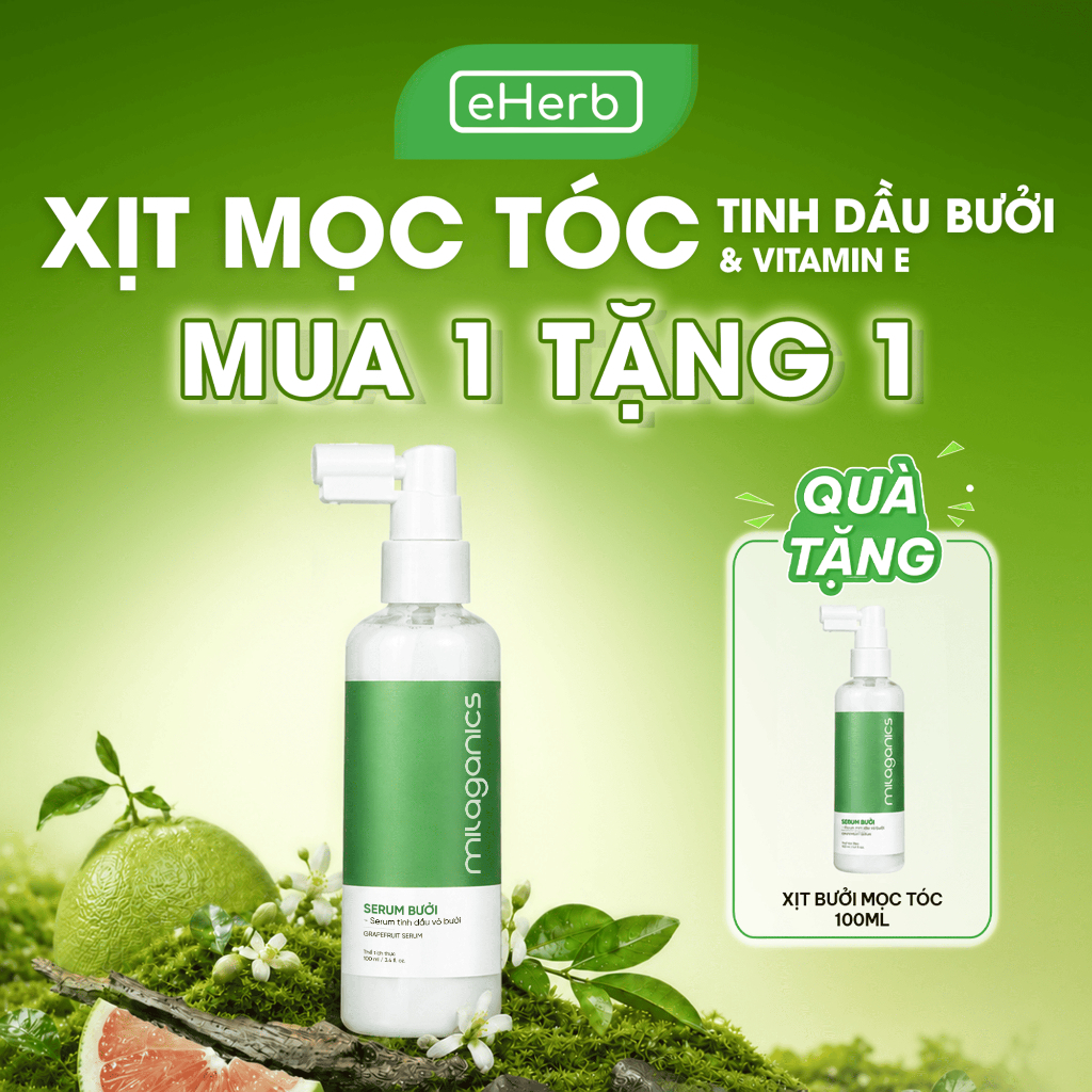[MUA 1 TẶNG 1] Tinh Dầu Bưởi Xịt Dưỡng Tóc MILAGANICS 100ml/250ml Giúp Giảm Gãy Rụng, Tóc Chắc Khỏe Dày Mượt
