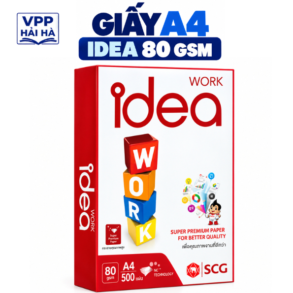 GIẤY A4 IDEA 80 GSM - 500 trang
