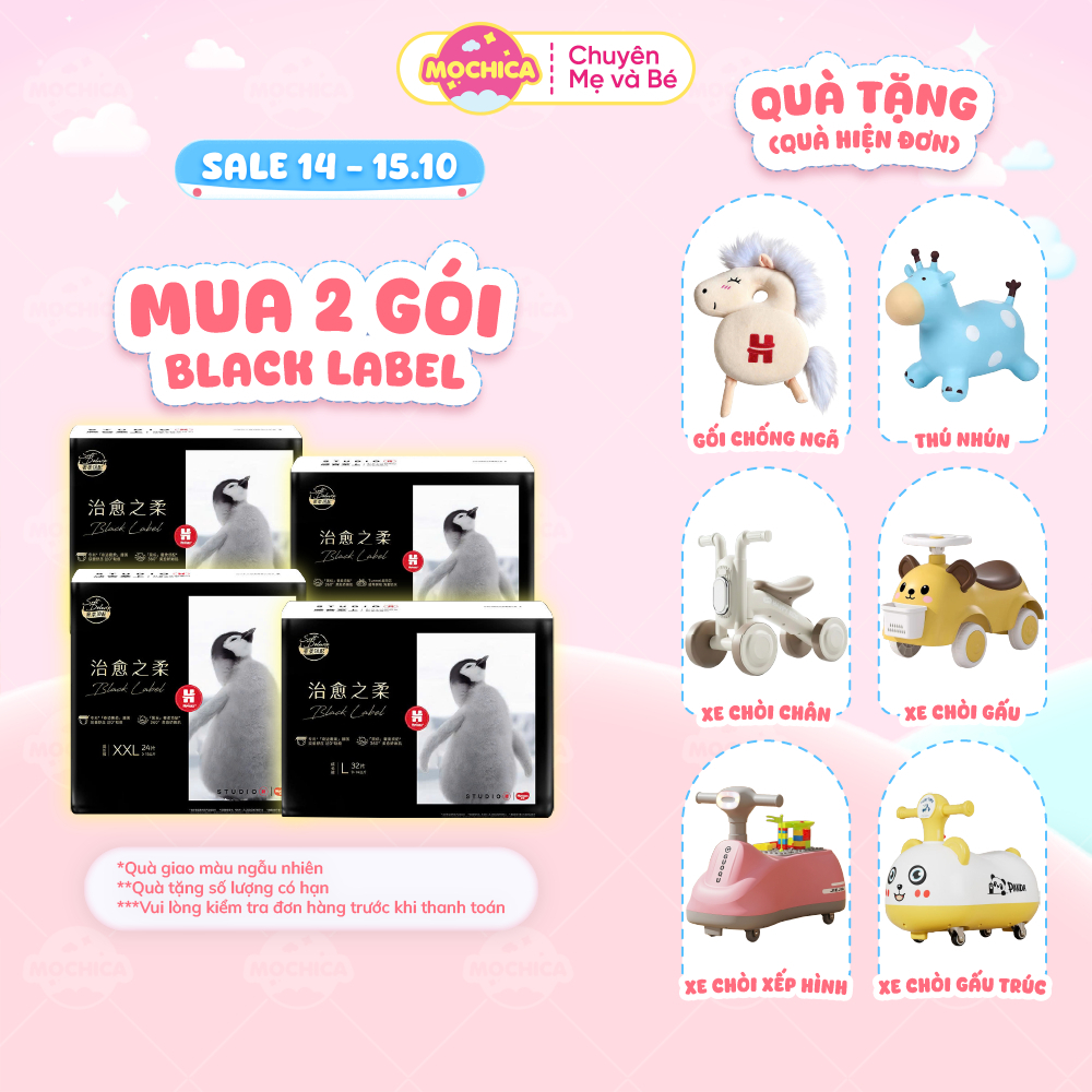 Bỉm Tã Dán Quần Huggies Black Label siêu mỏng mềm thoáng khí cho bé đủ size…