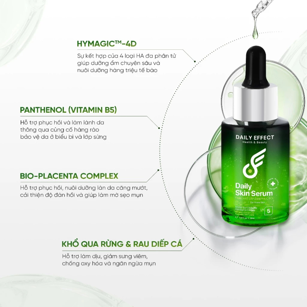 Ảnh 4 của Serum DAILY EFFECT Daily Skin Serum giúp cấp nước, làm dịu da 30g