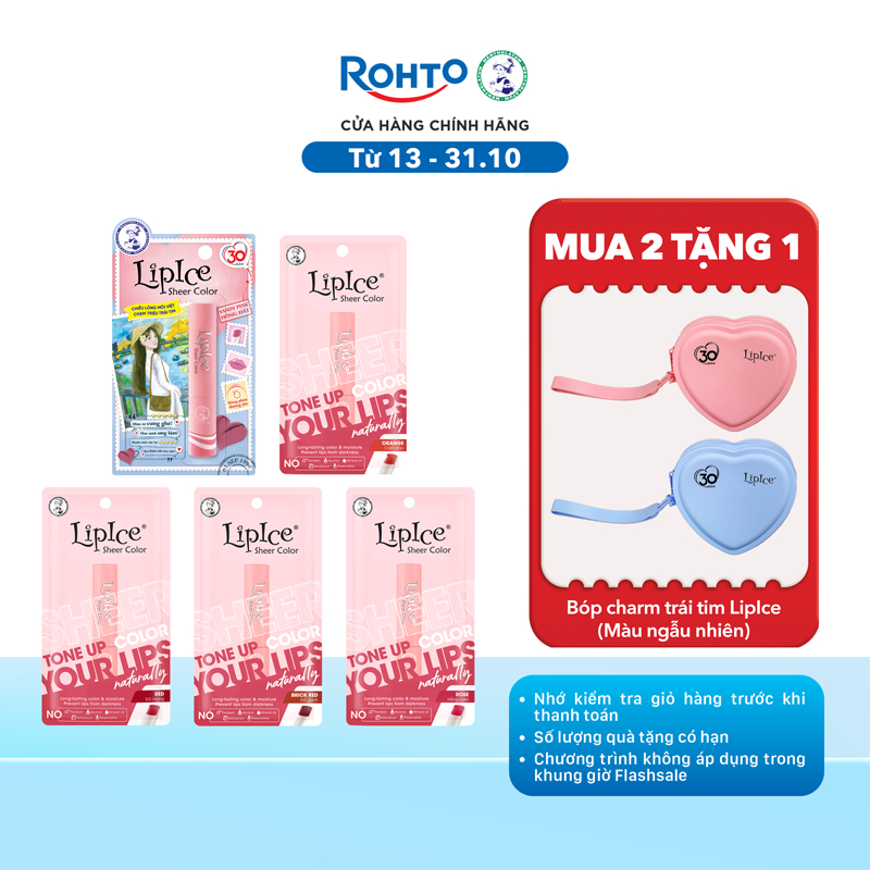 Son dưỡng có màu hiệu chỉnh sắc môi Lipice Sheer Color 2.4g
