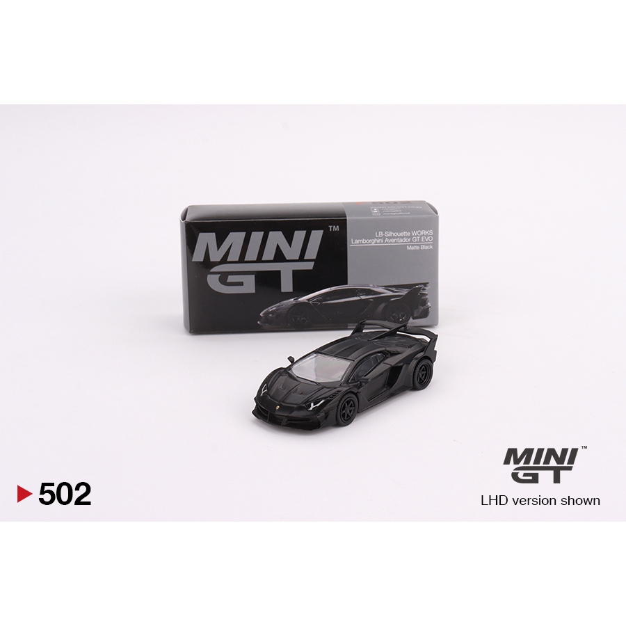 [HÀNG LOOSE] Xe mô hình đồ chơi MiniGT LB★WORKS Lamborghini Aventador GT EVO Matte Black (LOOSE CỰC 