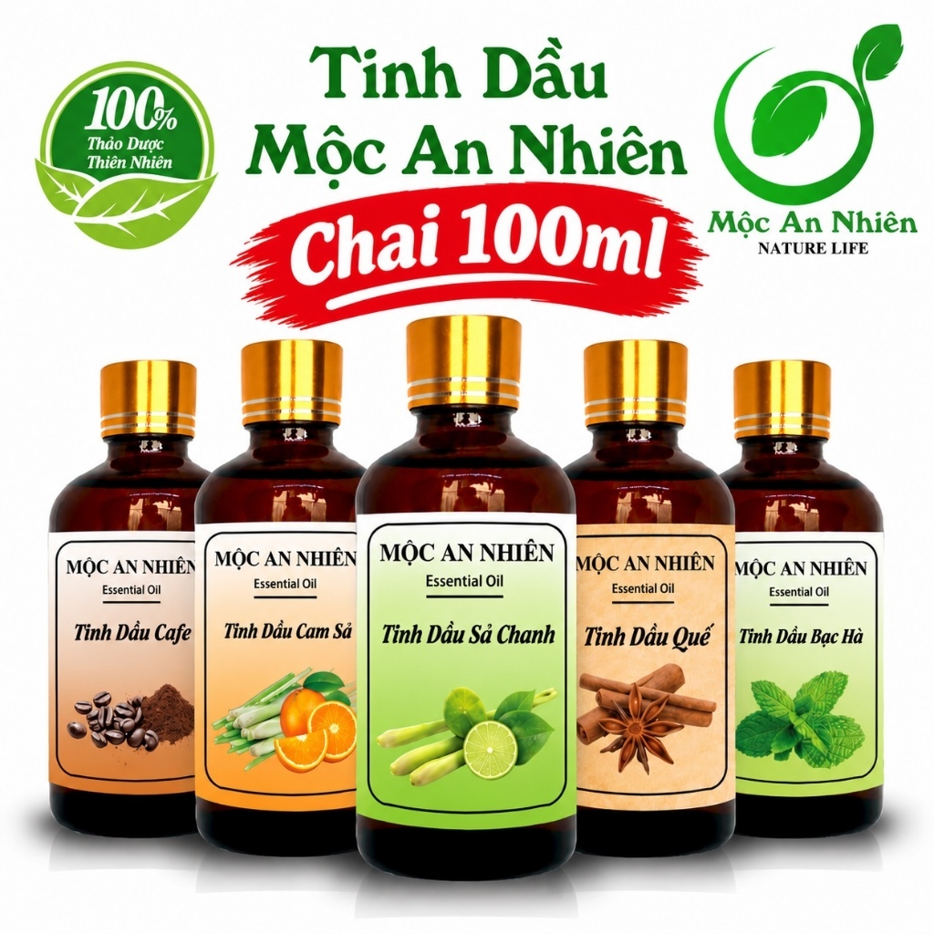 Tinh dầu xông khuếch tán hương thơm - Mộc An Nhiên