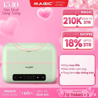 Hộp cơm cắm điện magic a-003, hâm nóng thức ăn, chín thức ăn, 2 ngăn inox 304, làm nóng nhanh 250w