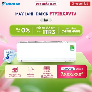 Máy lạnh daikin 1 chiều ftf25xav1v 1hp