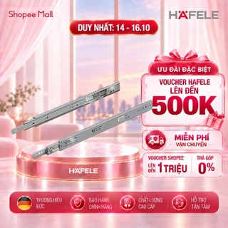 Cặp Thanh Ray Bi 3 Tầng Giảm Chấn Hafele