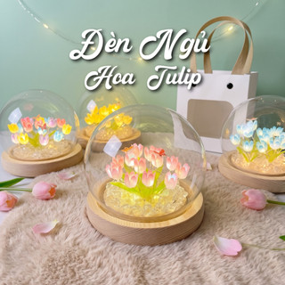 Đèn Ngủ Hoa Tulip (Tặng kèm túi quà) Nhiều Màu Sắc Thủ Công DIY , Quà Tặng Ý Nghĩa,Đèn Hoa Để Phòng Ngủ, Đèn Trang Trí