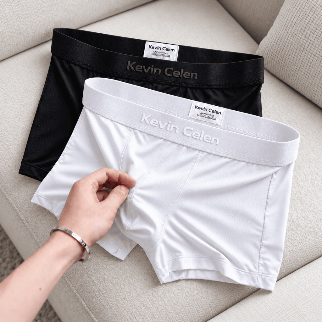 Quần Boxer Nam, Lót Nam Thun Lạnh Cao Cấp, Kháng Khuẩn, Đai Chắc Chắn, Vải Thun Mềm Mại
