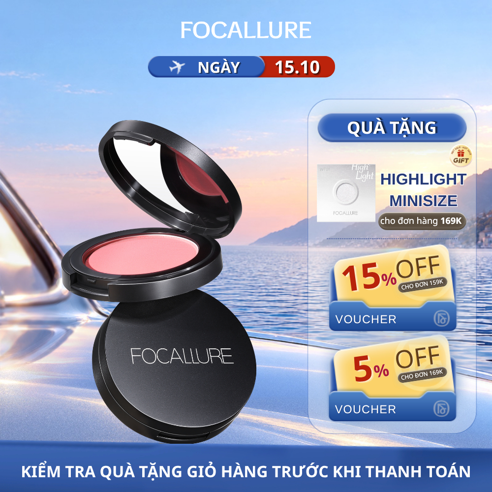 Phấn Má Hồng FOCALLURE trang điểm tự nhiên 2.8g
