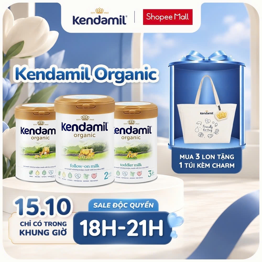 Sữa Công Thức Hữu Cơ Kendamil Organic chứa HMOs 800gr