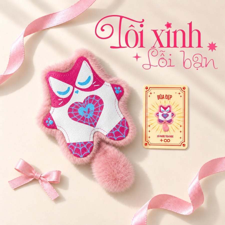 Móc khoá/Charm treo túi balo/Keychain mèo siêu anh hùng Super Mòe - Candypop…