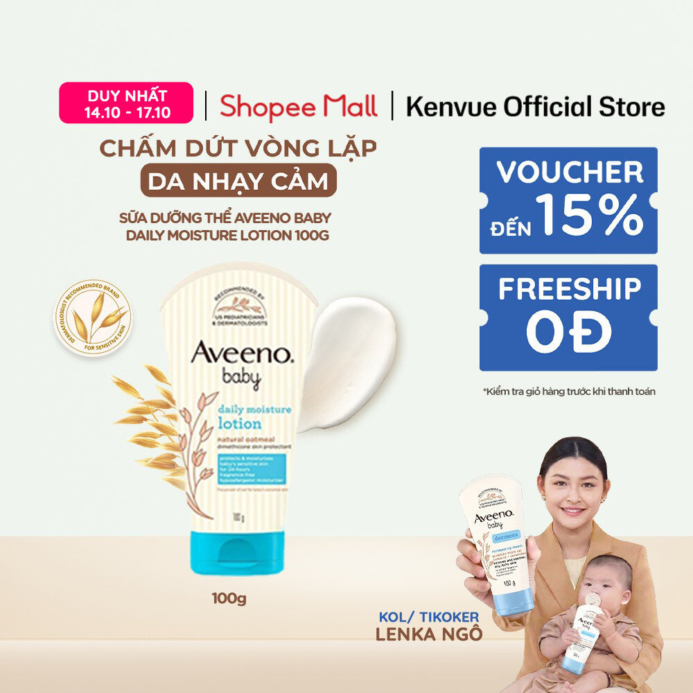 Sữa dưỡng thể Aveeno Baby Daily Moisture Lotion 100g
