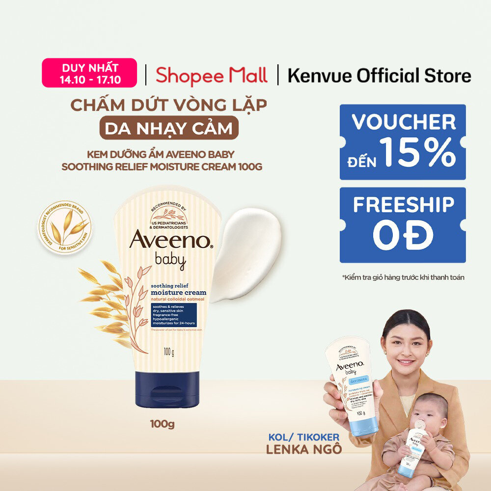 Kem dưỡng ẩm Aveeno Baby Soothing Relief Moisture Cream 100g