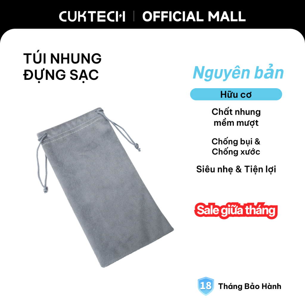 Túi Đựng Sạc Dự Phòng CUKTECH